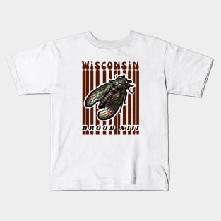 Cicadas Wisconsin Kids T-Shirt